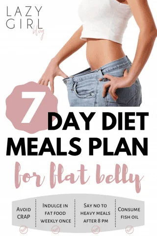 7 Day Diet Meals Plan For Flat Belly.