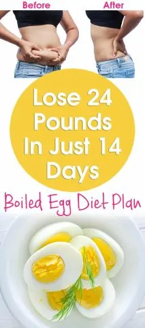 Lose 24 Pounds In Just 14 Days - Boiled Egg Diet 2 Weeks Plan.