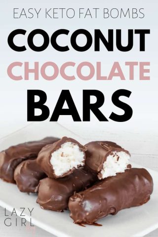 Easy Keto Fat Bombs - Coconut Chocolate Bars.