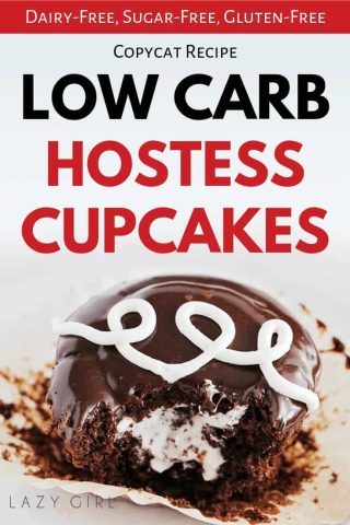 Low Carb Hostess Chocolate Cupcakes.