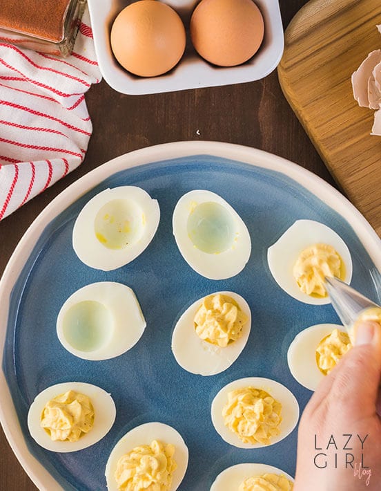 Keto Egg Fast Deviled Eggs