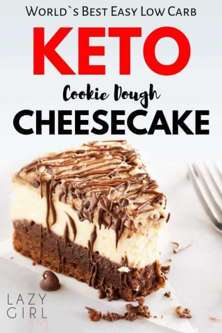 Keto Cookie Dough Cheesecake