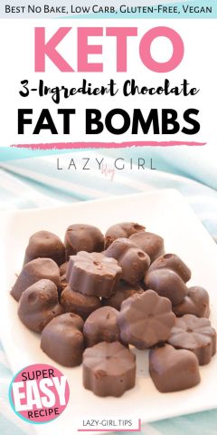 3-Ingredient Chocolate Keto Fat Bombs