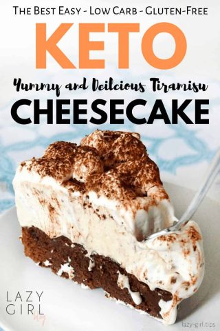 This keto-friendly tiramisu cheesecake is a must-try. No need to feel deprived while on a keto diet with a delicious recipe like this. This delicious tiramisu cheesecake is a perfect combination of two classic desserts in one low carb and gluten-free treat... #easydessert #ketodessert #ketotiramisu #ketocheesecake #bestketocake #lazygirltips