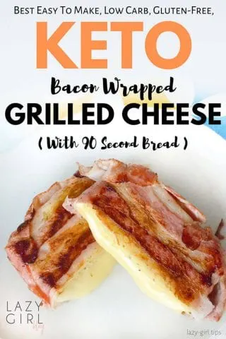 Best Low Carb Keto Bacon Wrapped Grilled Cheese