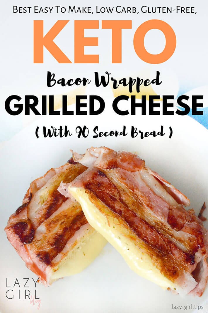 Best Low Carb Keto Bacon Wrapped Grilled Cheese