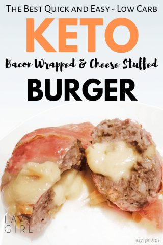 The Best Keto Bacon Wrapped and Cheese Stuffed Burgers