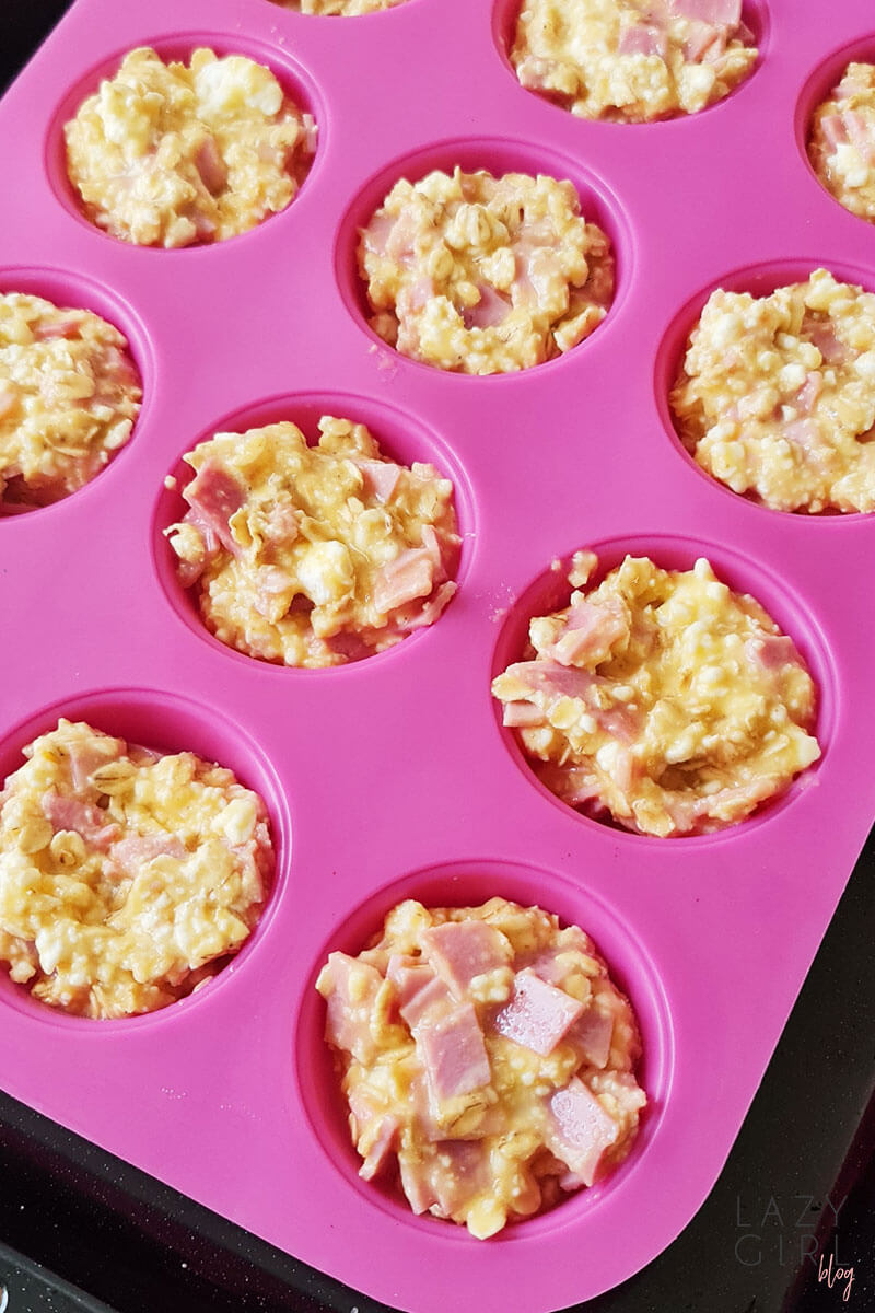 Healthy Breakfast Oatmeal Egg Muffins pan.