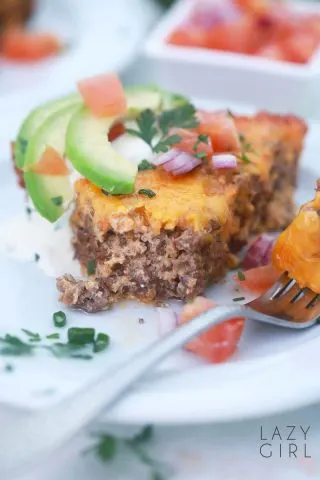 keto taco pie